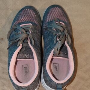 Propet Gray and Pink Sneakers with Sporty Design